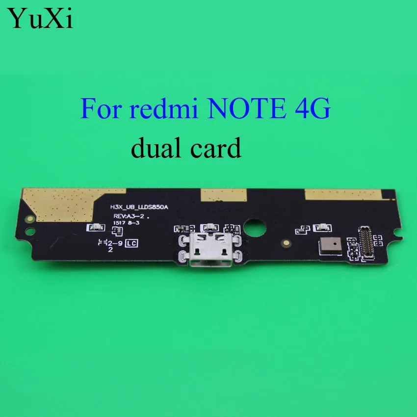 YuXi 1 шт. Новый USB разъем плата для зарядки док-станция гибкий кабель Xiaomi Redmi Hongmi note 3g