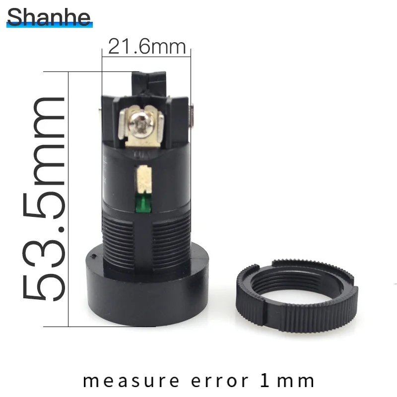 6 шт. 22 мм Мгновенный кнопочный переключатель красный зеленый синий желтый черный