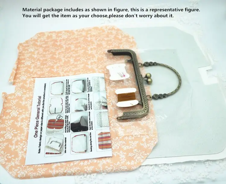 Ручной работы DIY сумка с Meatl рамка ремесла материал посылка для женщин сумки