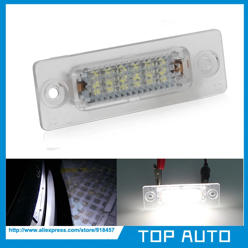 2 шт. светодиодные номерные знаки без ошибок для Skoda Superb Volkswagen Jetta Caddy Touran Golf Plus