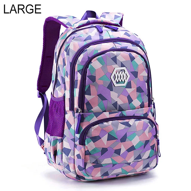 purple Школьные сумки для подростков для девочек, Водонепроницаемый Школьный рюкзак, Детская сумка, детский рюкзак с принтом, школьный рюкзак, Mochila Infantil - Цвет: purple