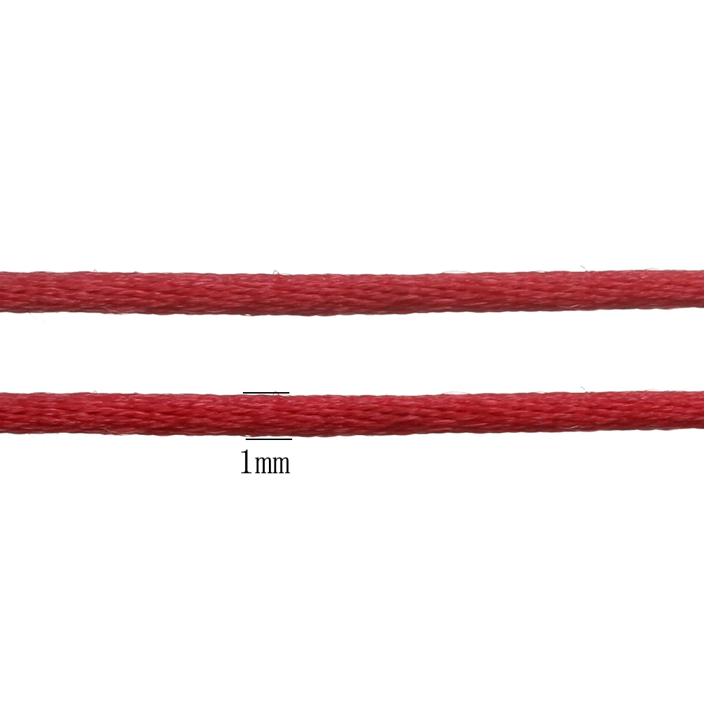 Оптовая продажа 70 м/катушка 1 мм смешанный цвет нейлон черный атлас китайские