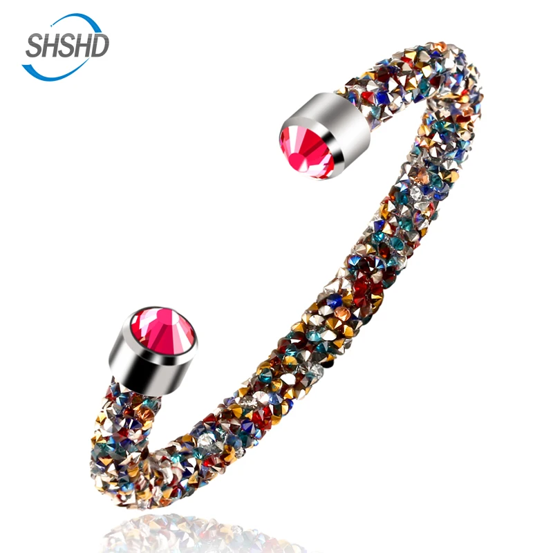 2016 Новый Стиль 16 цветов бренд Кристалл Браслеты и для Девушки Женщин Key Chain Fullcrystal