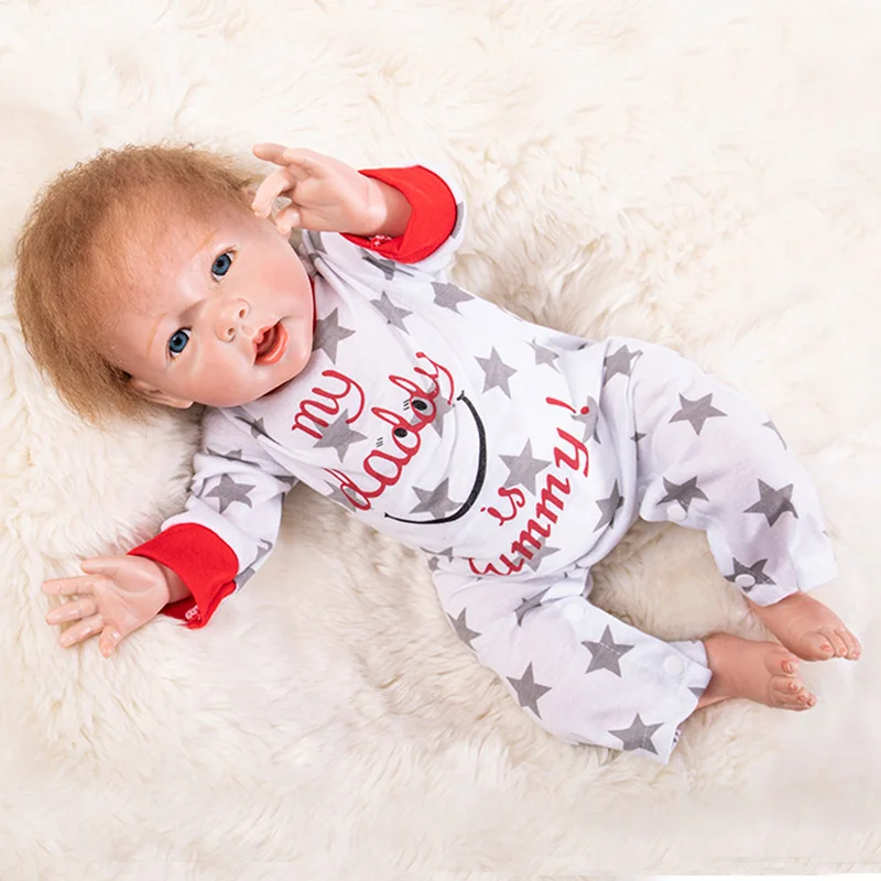 50 см Реалистичная кукла Reborn Baby 20 дюймов Спящая принцесса для девочек силиконовая