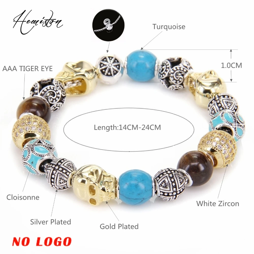 Томас золото Цвет череп тигровый глаз искусственные синий камень волна кареты