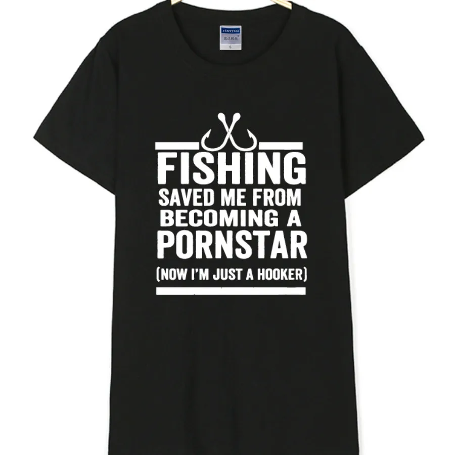 

Trendy T-Shirt for Saved Me From Becoming A Pornstar Now I'm Just A Hooker Letters Print Women Men T Shirt