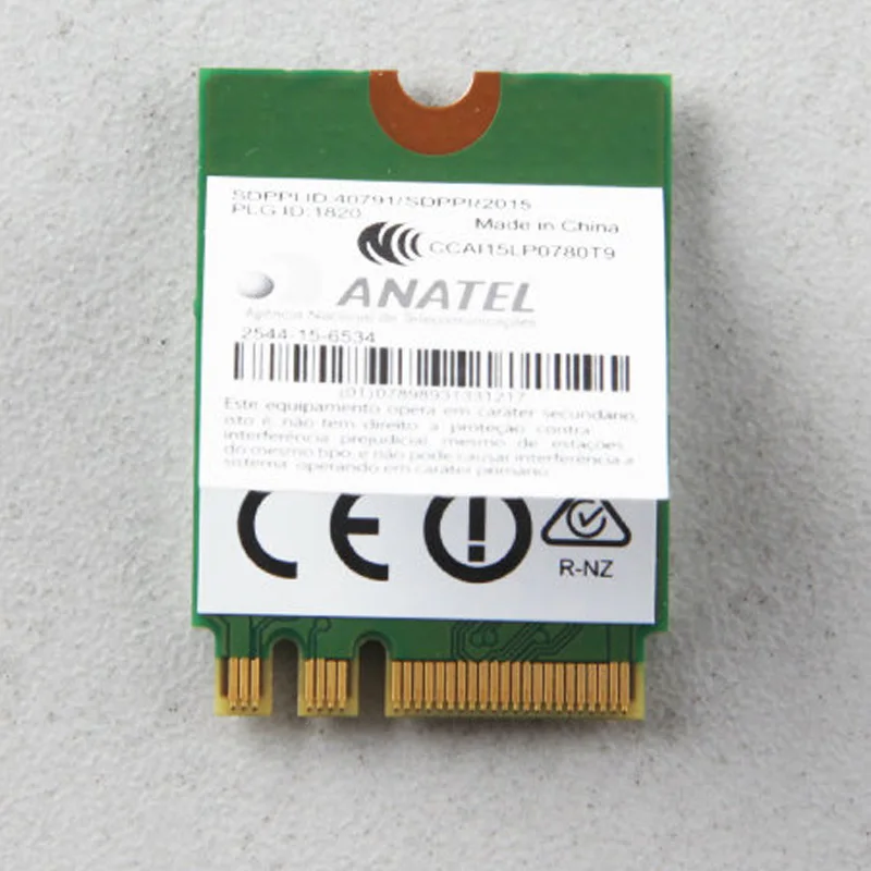LTN NFA344A M.2 WiFi   Lenovo ThinkPad 710S E470 E475 E570 E575 V310 YOGA-710 720 910 Series, FRU 01AX713