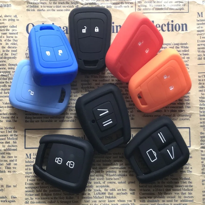 Чехол для ключей автомобиля силиконовый 2 кнопки автомобильный чехол Opel Astra Zafira