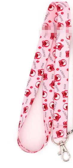 Новый мультфильм аниме игрушка клубника медведь слон ремешок на шею для