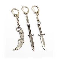accessory game counter strike cs go keychain weapon karambit pendnats 3 style sword weapon keyring