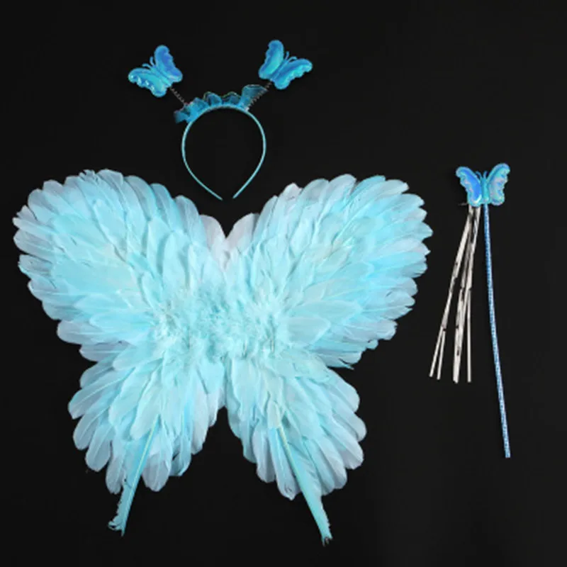 

Children Butterfly Feather Wing Girls Princess Fairy Angel Wing Costume Catwalk Props Party Dress Decor home decor