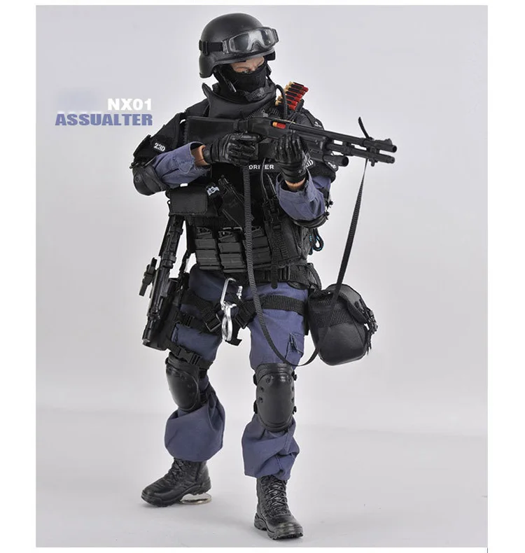 12 дюймов 1/6 шкала Лос-Анжелес США супер полиция экшн фигуры SWAT команда с щитом винтовка пистолет костюм модель Assualter куклы игрушки
