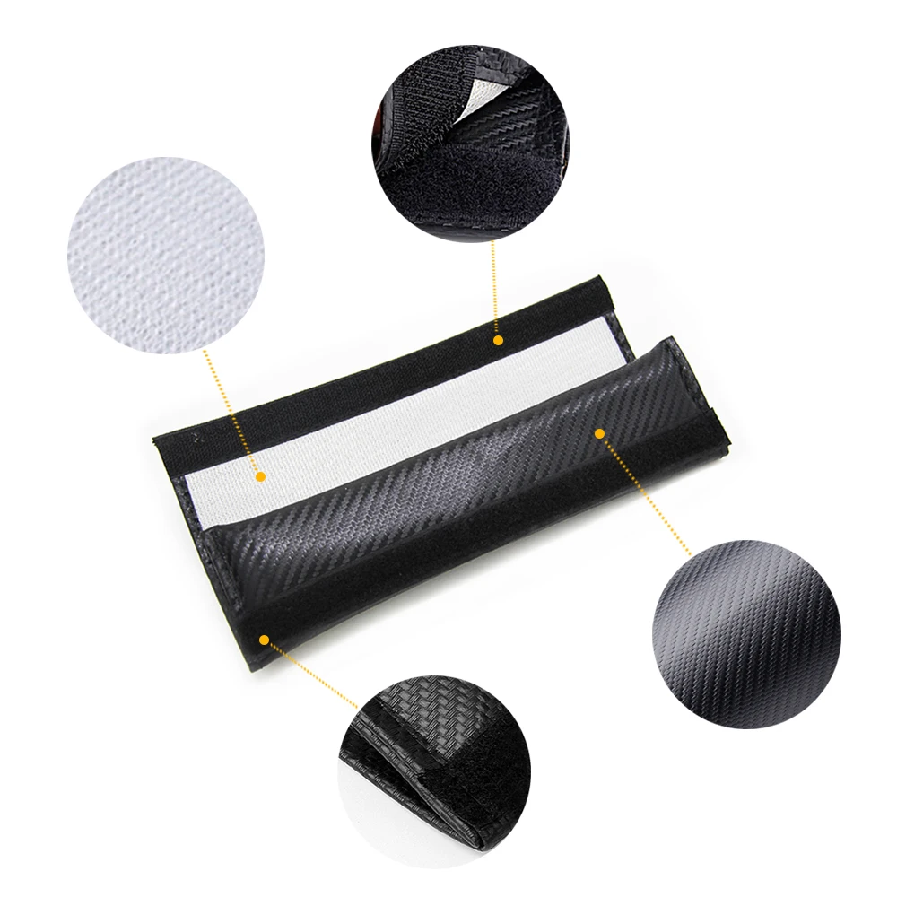 2 шт. светоотражающие Наплечные подушки из ПУ кожи для автомобильного ремня