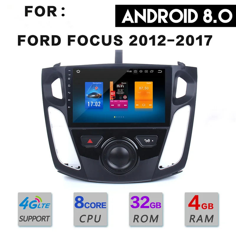 Заводская цена новейший автомобильный dvd-плеер android 8 0 gps-навигация для Ford Focus 3 2012