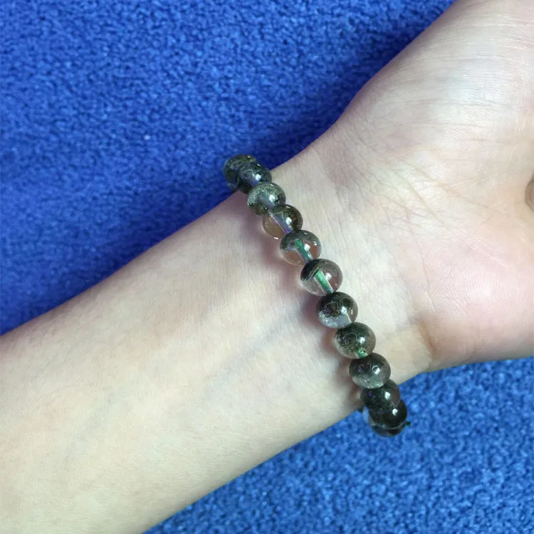 Зеленый Фантом браслеты с привидениями трендовый натуральный камень браслет для