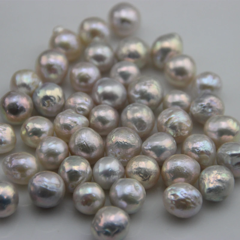 

10-13mm Baroque Pearl Beads No Drilled Hole Loose Pearl Natural Freshwater Keshi Pearl Women DIY Pearl Jewelry Accessory