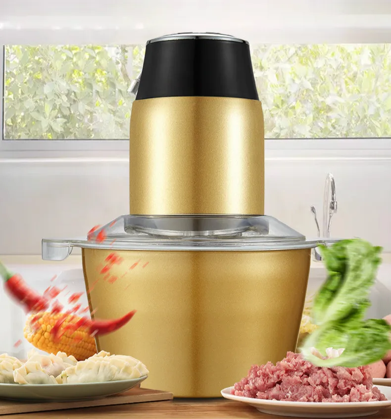 

Домашняя электрическая мельница для мяса, коммерческая измельчитель из нержавеющей стали, мелкая мельница для украшения чеснока, перца, но...
