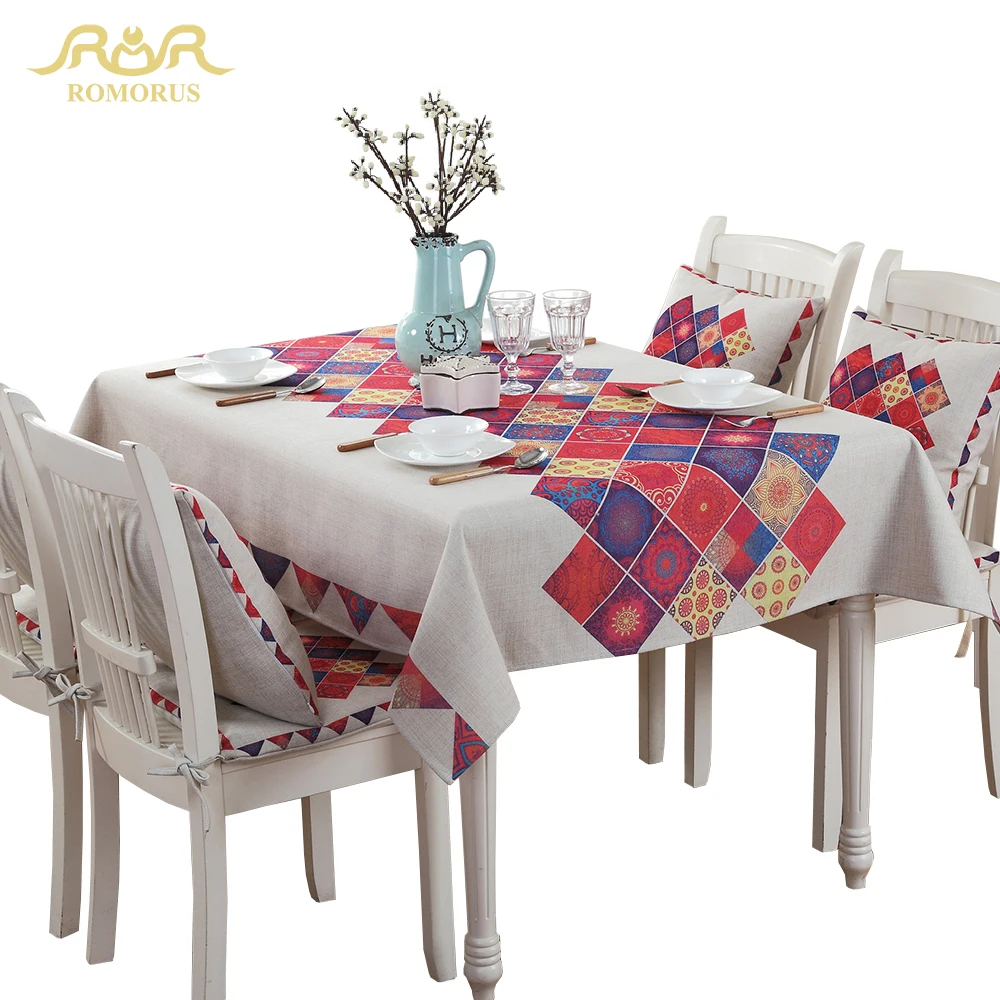 ROMOURS богемная скатерть прямоугольная утолщенная Геометрическая обеденный стол