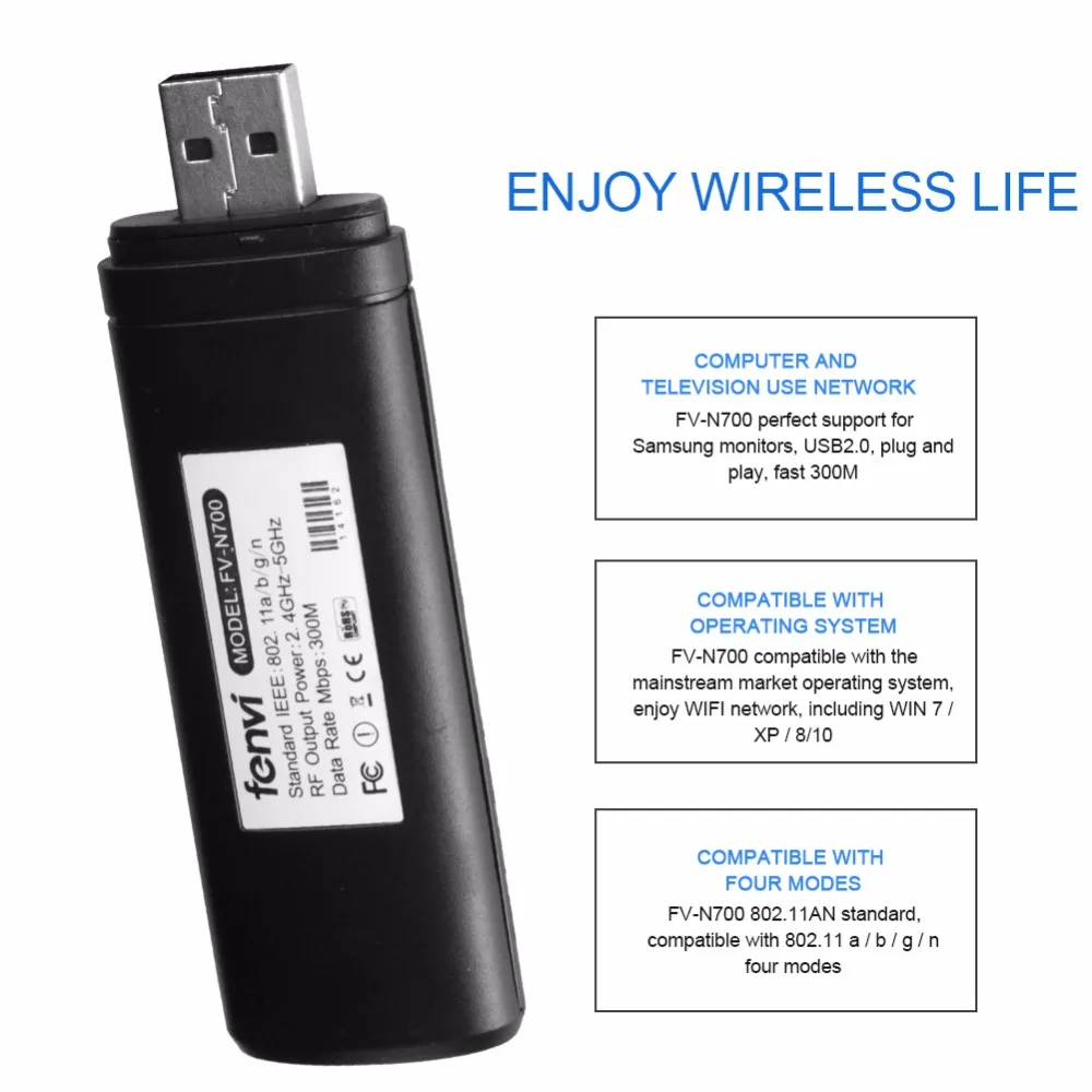 Высокое качество Подробная информация о 1x USB беспроводной адаптер LAN Wi Fi модем для