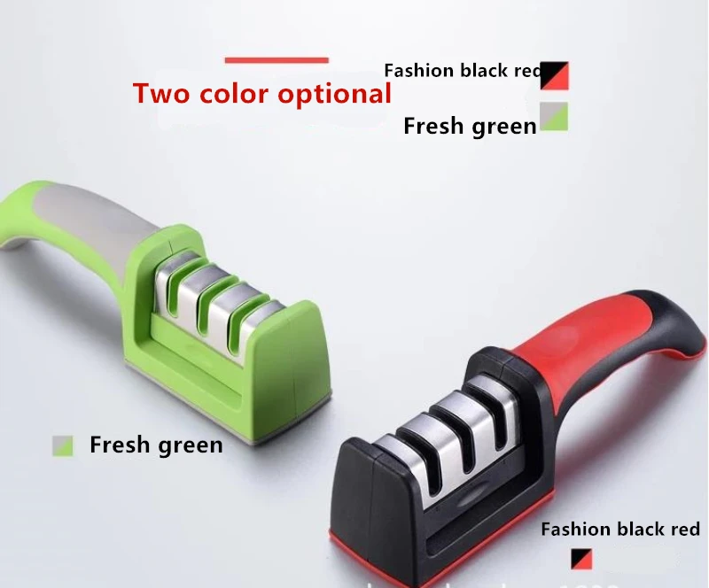 Dropshipping Knife Sharpener Quick Professional 3 Stages Grinder Non-Slip Silicone Rubber | Дом и сад