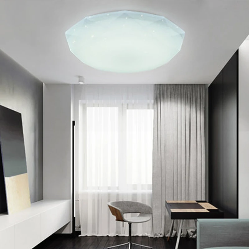 Nordic Ceiling Lamps Diamond Rhombus Acrylic Iron Modern Simple Led Lights Bedroom Kitchen Parlor Lamp Lustre Light | Освещение