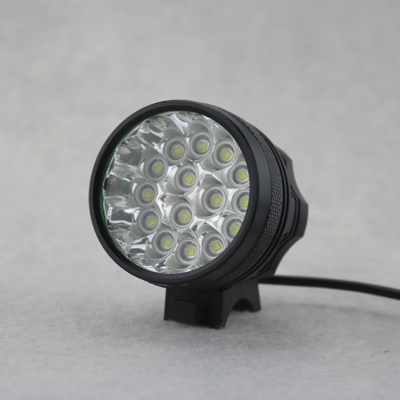 Водонепроницаемый перезаряжаемый велосипедный фонарь 25000 люмен 15x Cree XML T6