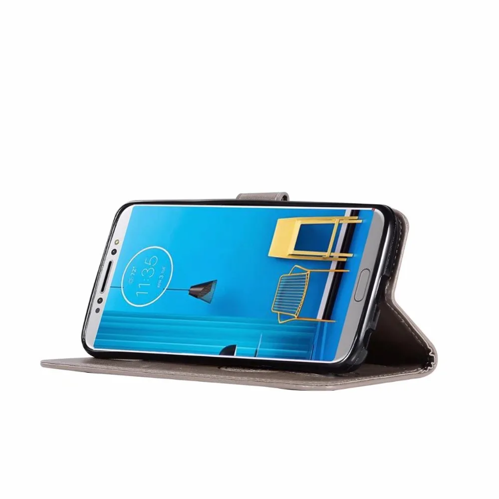 Новинка чехол для Motorola Moto G6 Роскошный кошелек задняя крышка из искусственной