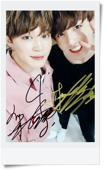 Подписанный Bangtan Boys JIMIN J HOPE с автографом фото группы 4*6 Бесплатная доставка K POP