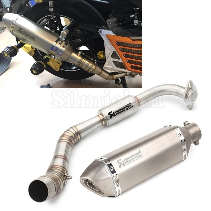 Слипоны выхлопная труба мото глушитель с DB Killer для Yamaha Aerox155 NVX155 NVX125- Akrapovic выхлопной мотоцикл