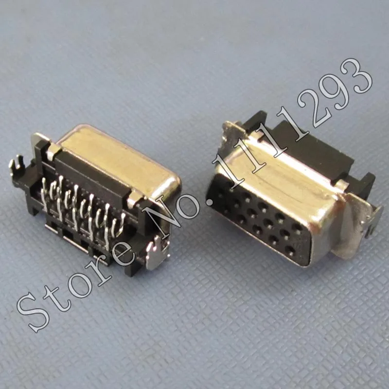10 шт./лот D SUB Женский VGA разъем для ноутбука и т. Д. CRT порт 15pin|connector vga|connector femaleconnector