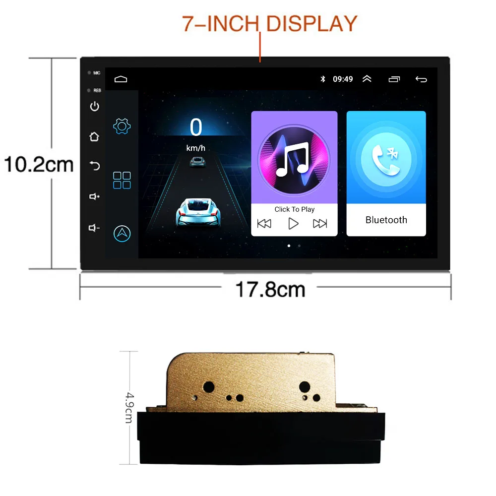 Android 8 1 автомобильное стерео радио 7 &quotHD Bluetooth GPS сенсорный USB Wifi FM карта