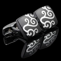 c man luxury black clouds shirt cufflink for mens brand cuff buttons cuff links high quality silvery abotoaduras jewelry