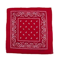 red Новинка, 55 см* 55 см, шарф, повязка на голову, бандана, повязка на голову, хлопок, повязка на голову, на шею, на запястье, носовой платок, черный, белый, розовый, 14 цветов, лидер продаж - Цвет: red
