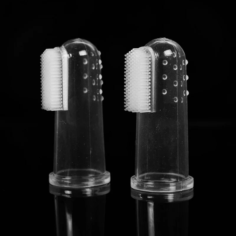 Soft Silica Gel Cat Dog Finger Toothbrush For All Sizes Dogs Pit bull Addition To Bad Breath Teeth Gums Tartar Cleaning Brush | Дом и сад