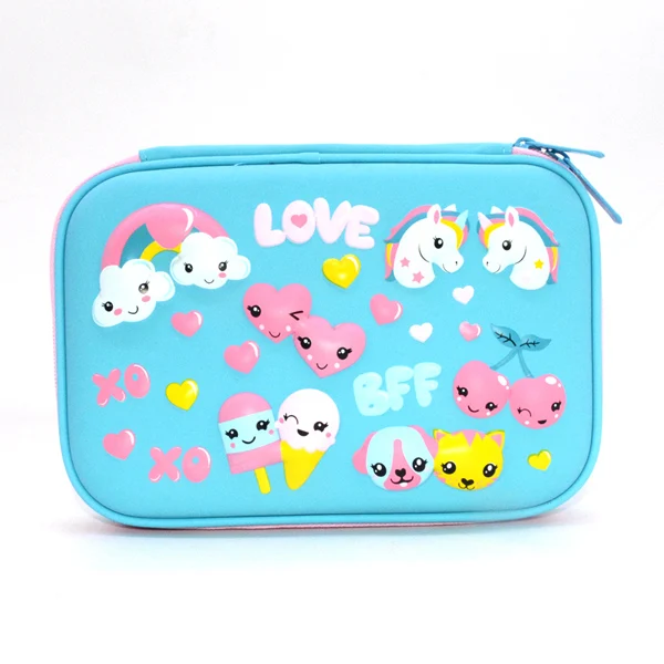 D Чехол-карандаш с единорогом для торта КАЛЕМ кутусу Kawaii estuche escolar материал escolar astuccio scuola Чехол-ручка чехол-карандаш канцелярские товары - Цвет: D