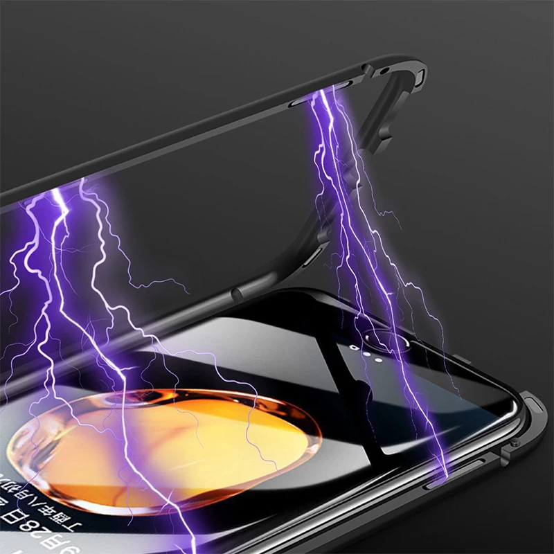 Магнитный чехол Voguery с полным корпусом для iPhone 8 360 металлический бампер