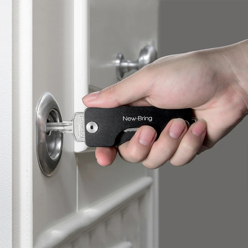 NewBring G2 держатель для ключей Алюминиевый металлический кошелек мужчин