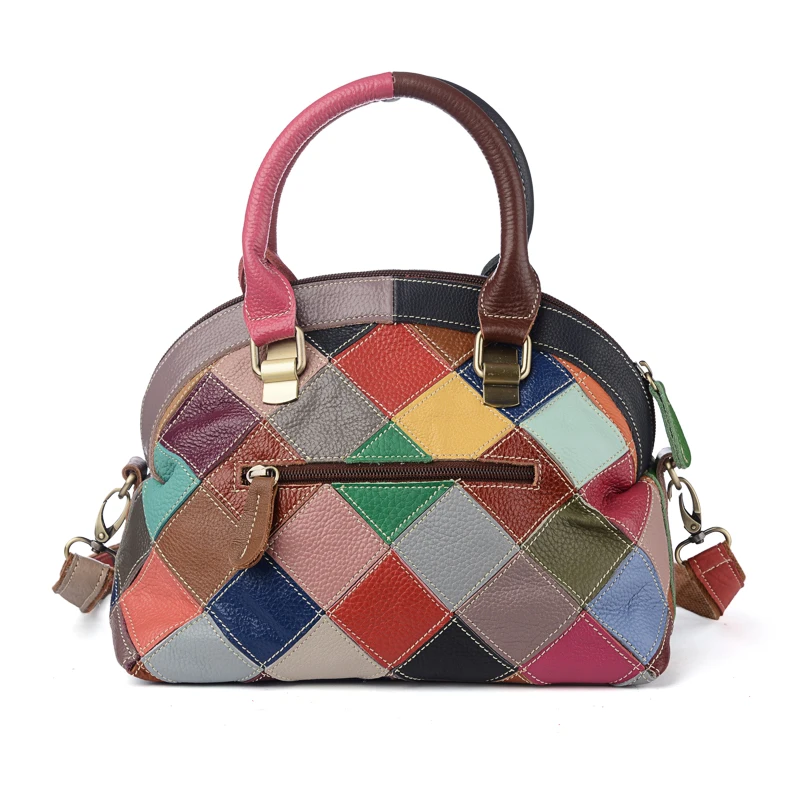 Женская сумка мессенджер San Maries разноцветная Лоскутная Кроссбоди в случайном