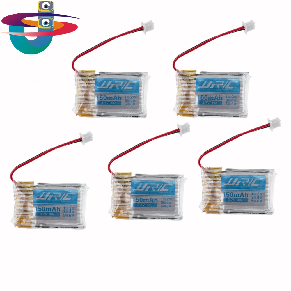 5 шт. 150 мА/ч 30C Lipo Батарея 3 7 V мини Дрон jjrc H20 Радиоуправляемый гексакоптер
