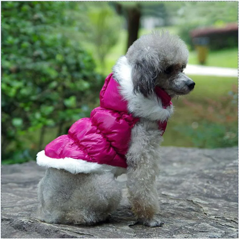 Бесплатная Доставка Pet Продукта Одежда Для Собак Теплый Мягкий Wadded Вниз Зимняя Cat