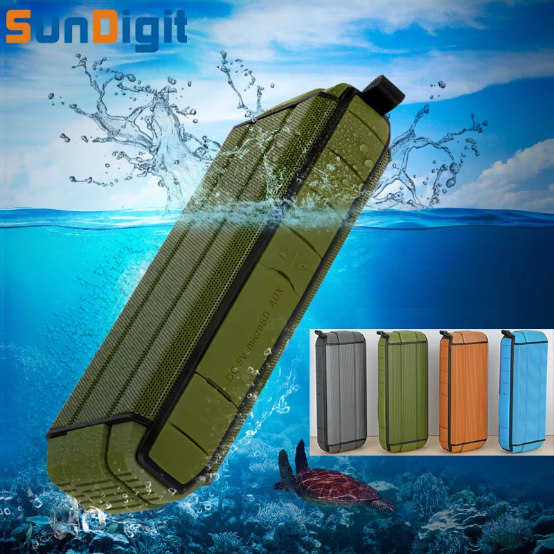 Sundigit Водонепроницаемый высокое качество звука HiFi Bluetooth Колонки сабвуфер