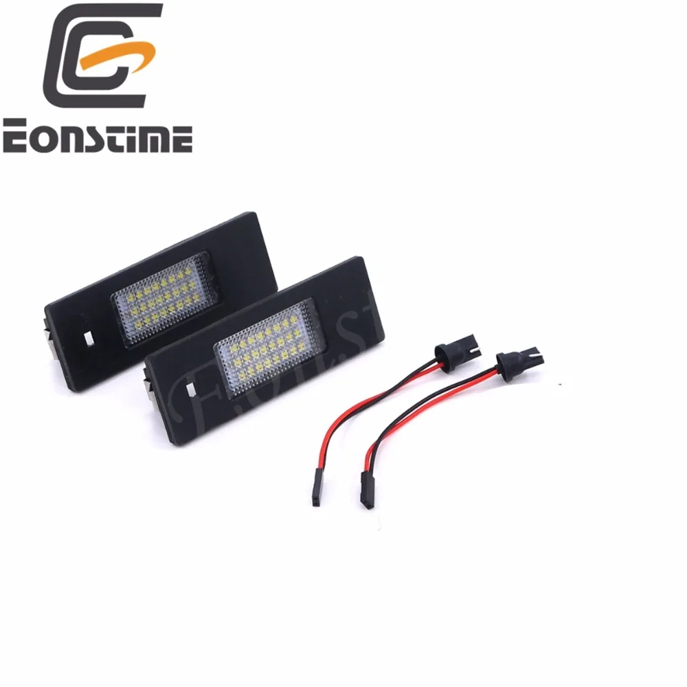 Автомобисветильник светодиодный номерной знак Eonstime 2 шт. 12 В 6500K 3528 SMD фотолампа