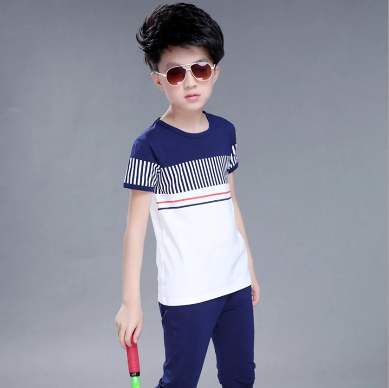 2021 летняя одежда для мальчиков Модный повседневный спортивный хлопковый