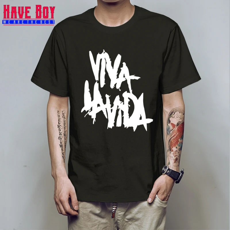 HAVE BOY Rock Coldplay Viva la vida свободная Мужская футболка для мужчин новая хлопковая Повседневная футболка с короткими рукавами Camisetas Masculina HB160