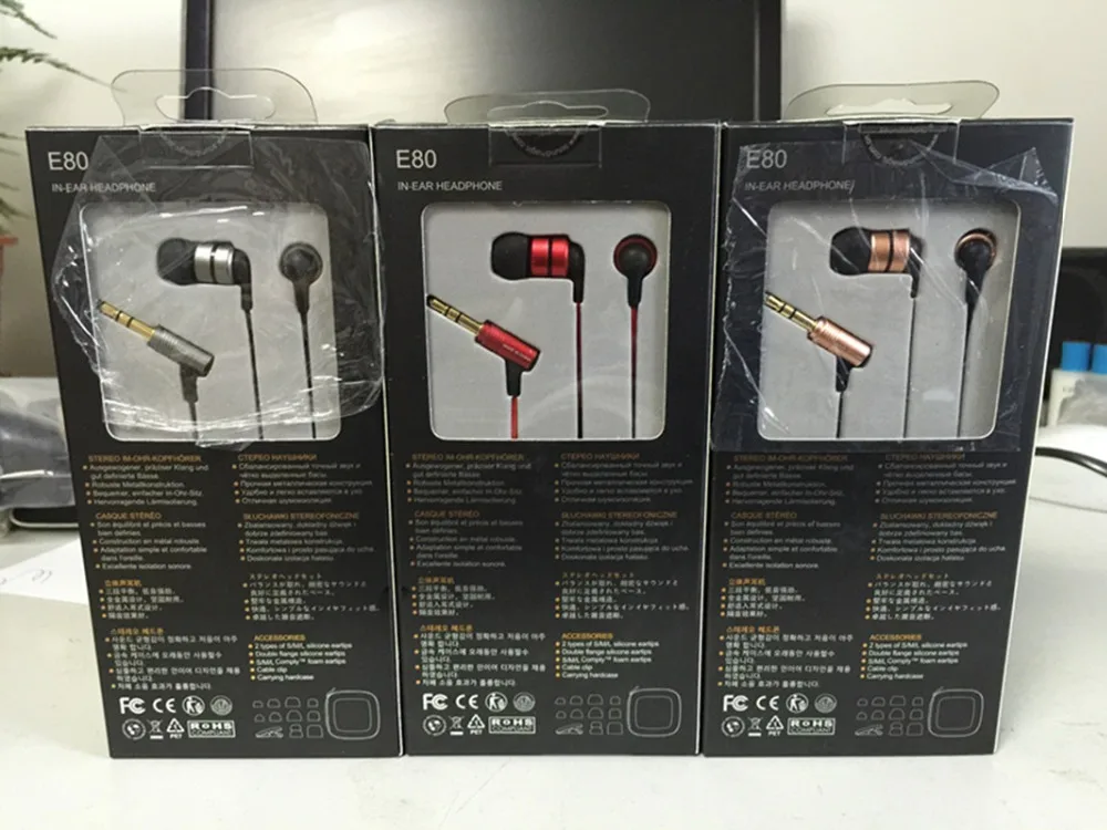 Soundmagic E80 HiFi наушники в ухо супер бас идеальный звук полностью металлические