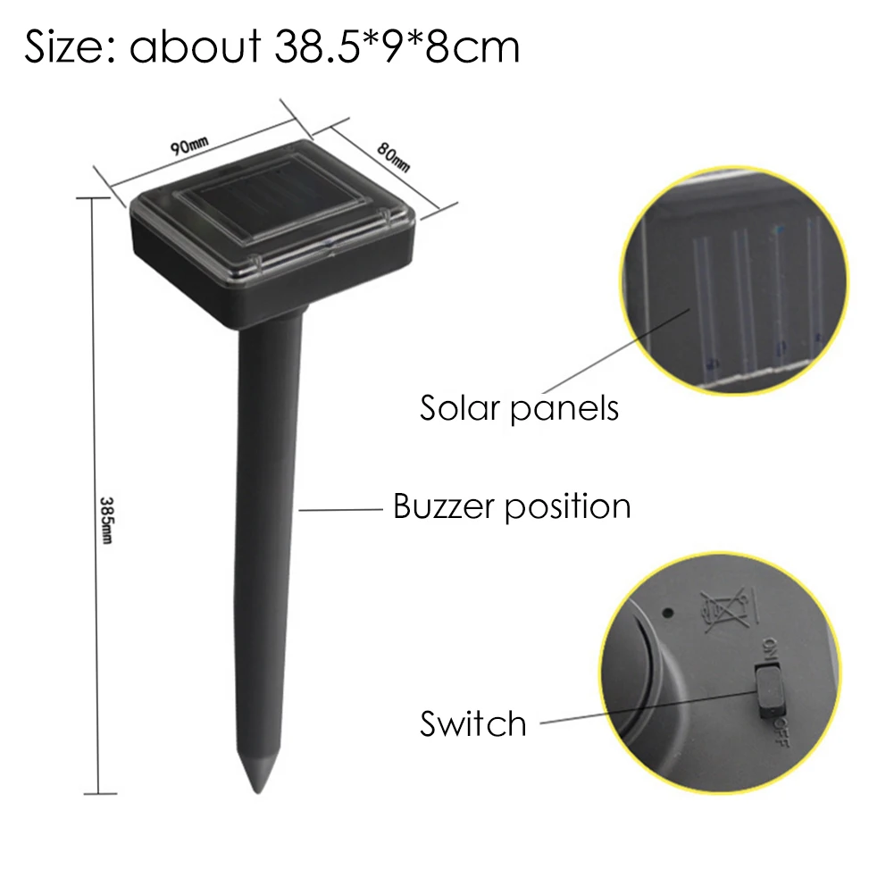 Солнечный Технология ультразвуковой электронный анти москитные MouseGarden