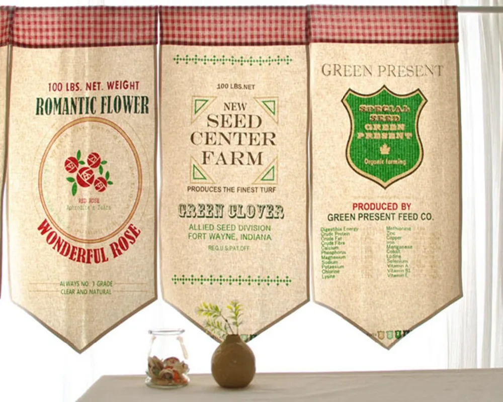 Короткие льняные занавески FUYA декоративные полузанавески для кухни ресторана