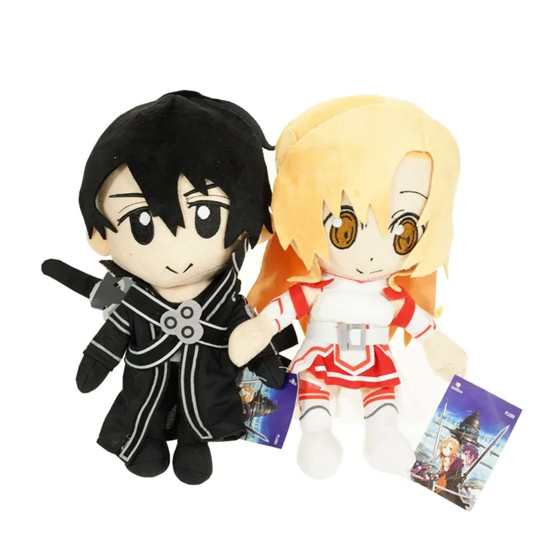 28 см 2 вида стилей Аниме мультфильм меч искусство онлайн Kirigaya Kazuto Kirito Yuuki Asuna