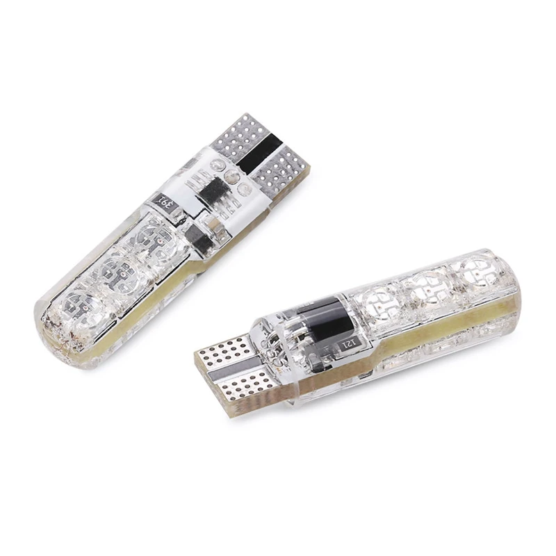2 шт. многоцветный Автомобильный светодиодный светильник 6 SMD 5050 RGB W5W 194 168