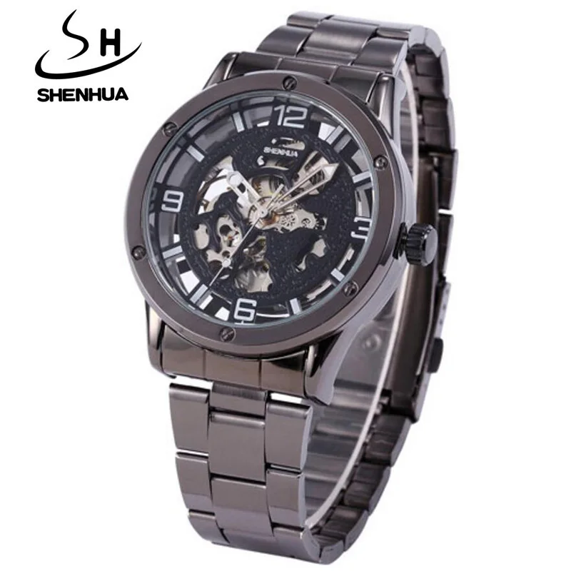 Часы скелетоны Мужские механические модные роскошные брендовые